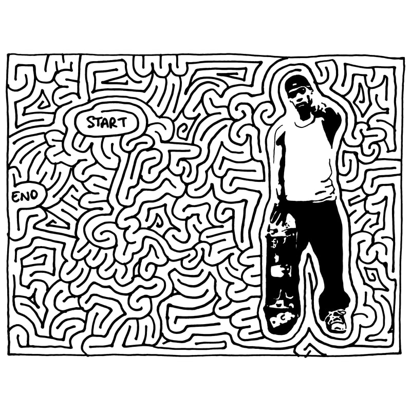 stevie williams dgk skateboarding maze